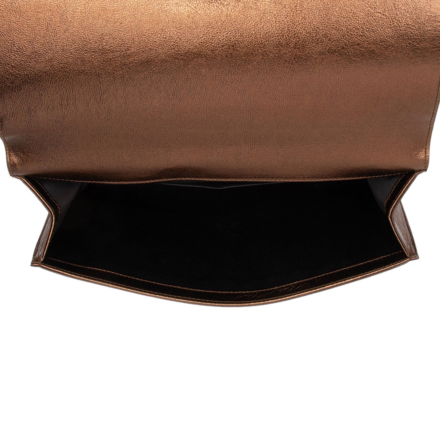 Saint Laurent Vintage Metallic Calfskin Monogram Belle de Jour Clutch VMKI8c