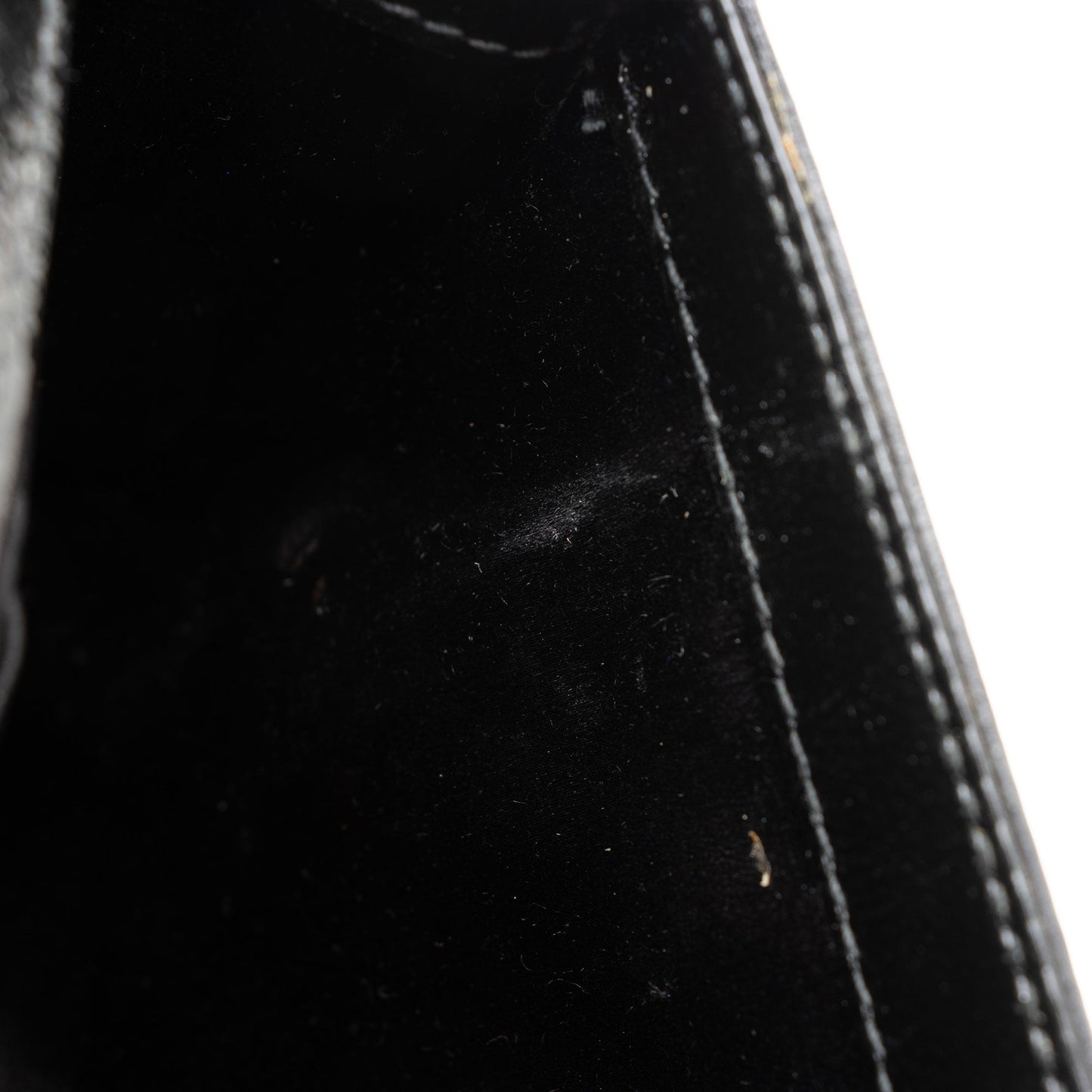 Saint Laurent Vintage Patent Leather Monogram Belle de Jour Clutch 36A795