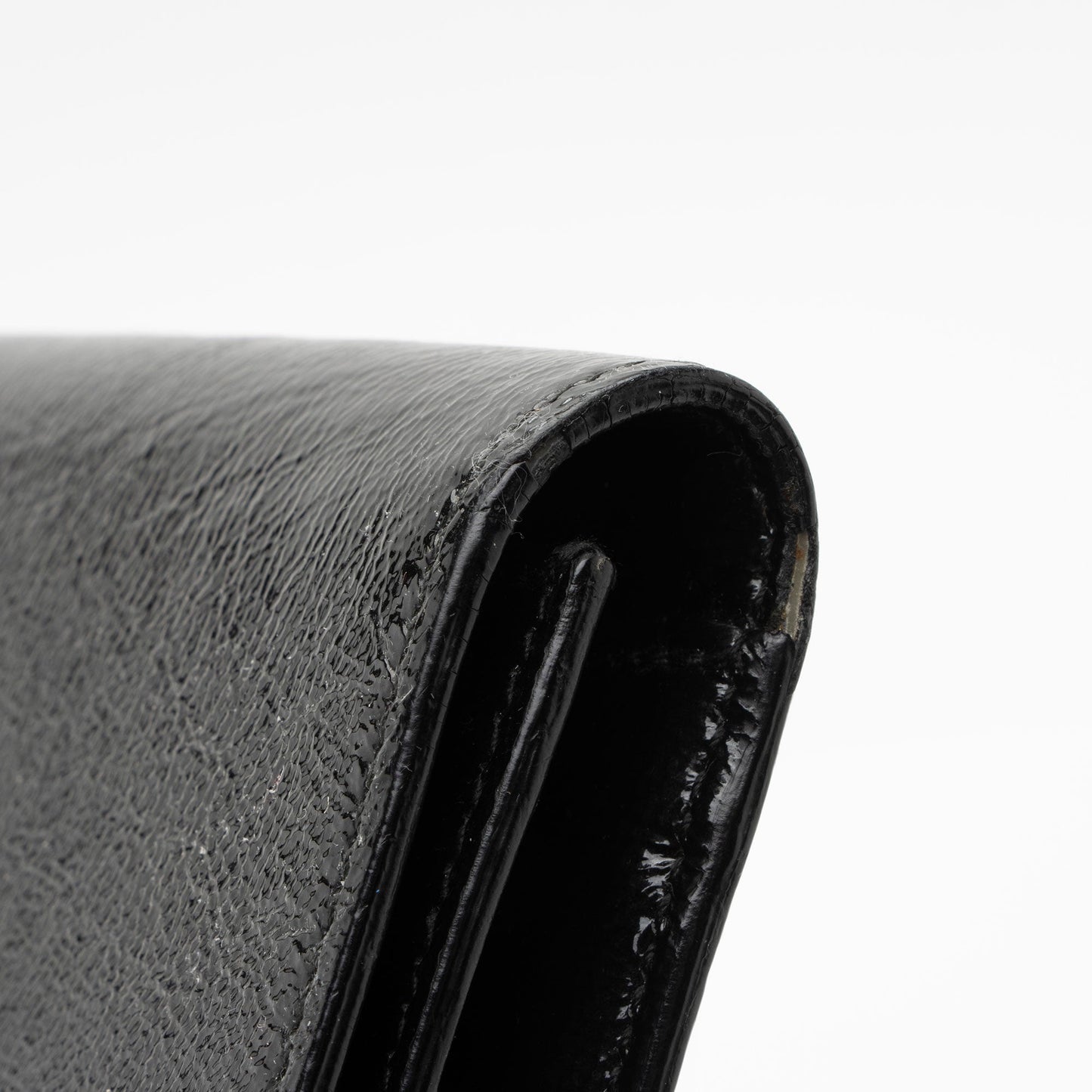 Saint Laurent Vintage Patent Leather Monogram Belle de Jour Clutch 36A795