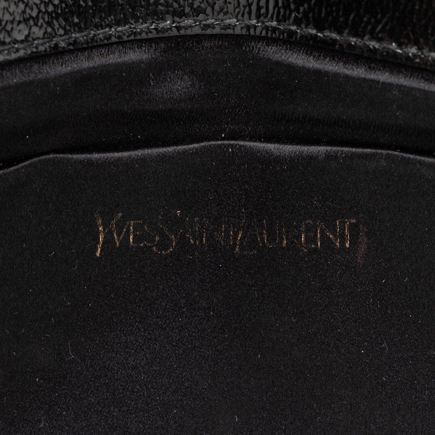 Saint Laurent Vintage Patent Leather Monogram Belle de Jour Clutch 36A795
