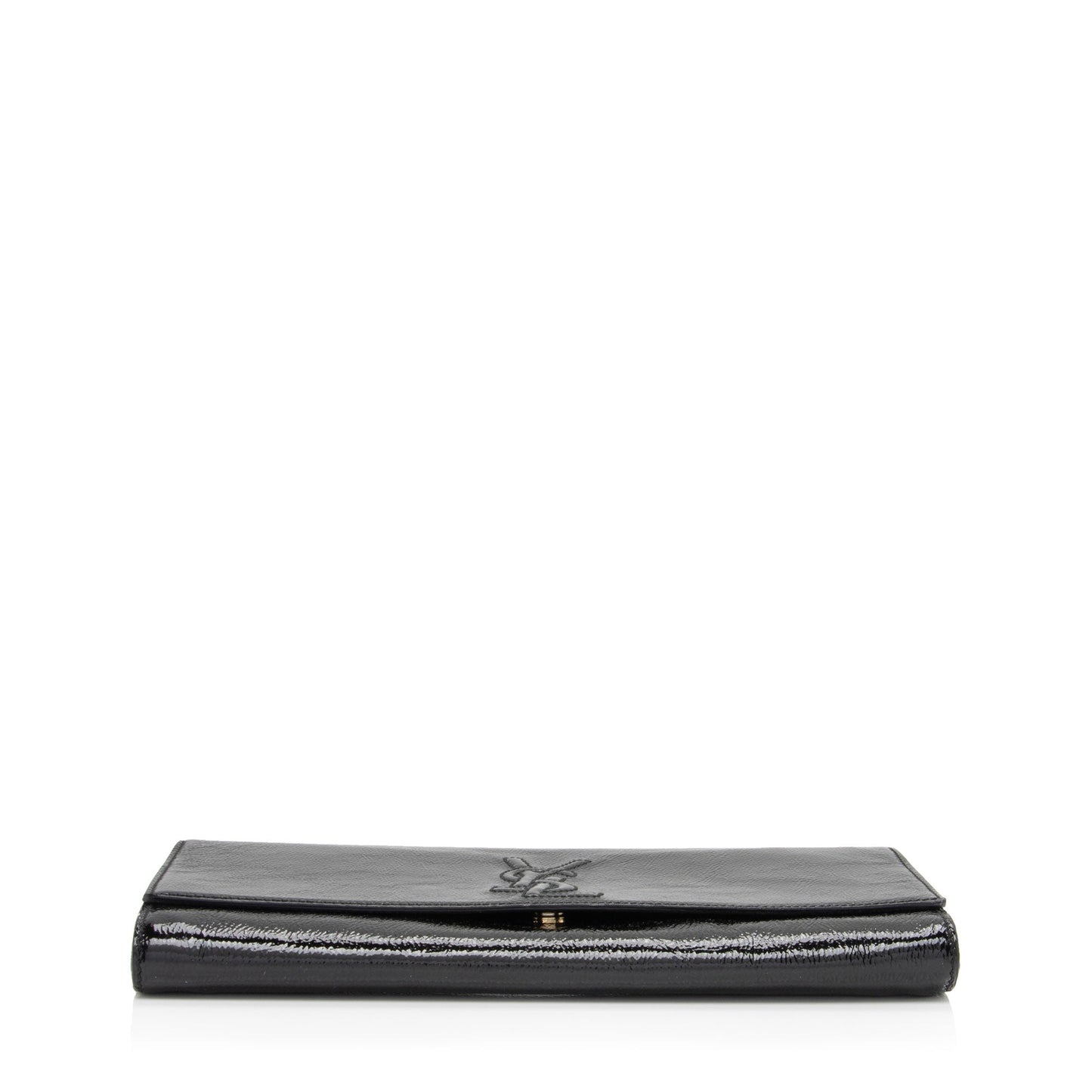 Saint Laurent Vintage Patent Leather Monogram Belle de Jour Clutch BY8Utu