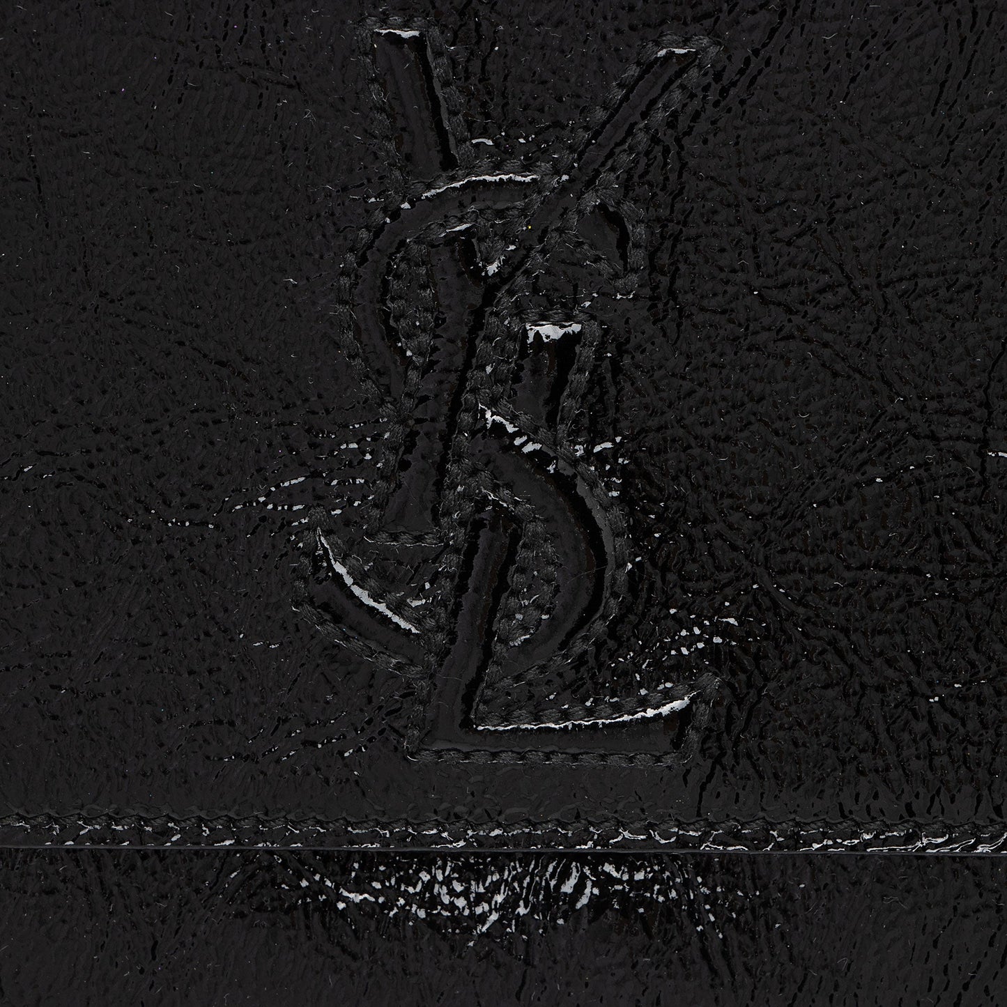 Saint Laurent Vintage Patent Leather Monogram Belle de Jour Clutch BY8Utu