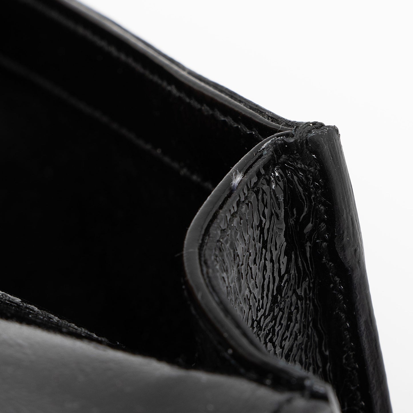 Saint Laurent Vintage Patent Leather Monogram Belle de Jour Clutch BY8Utu