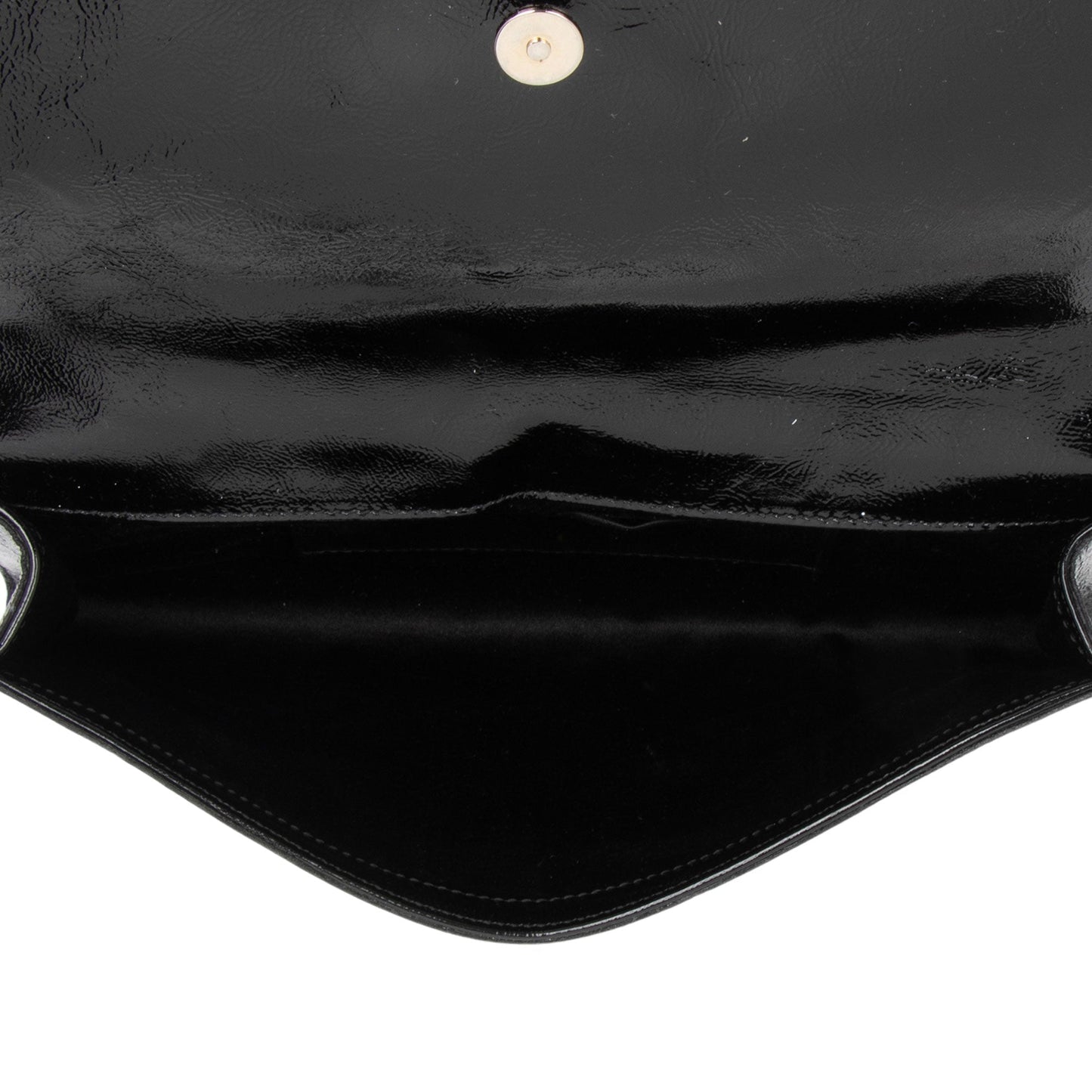 Saint Laurent Vintage Patent Leather Monogram Belle de Jour Clutch BY8Utu