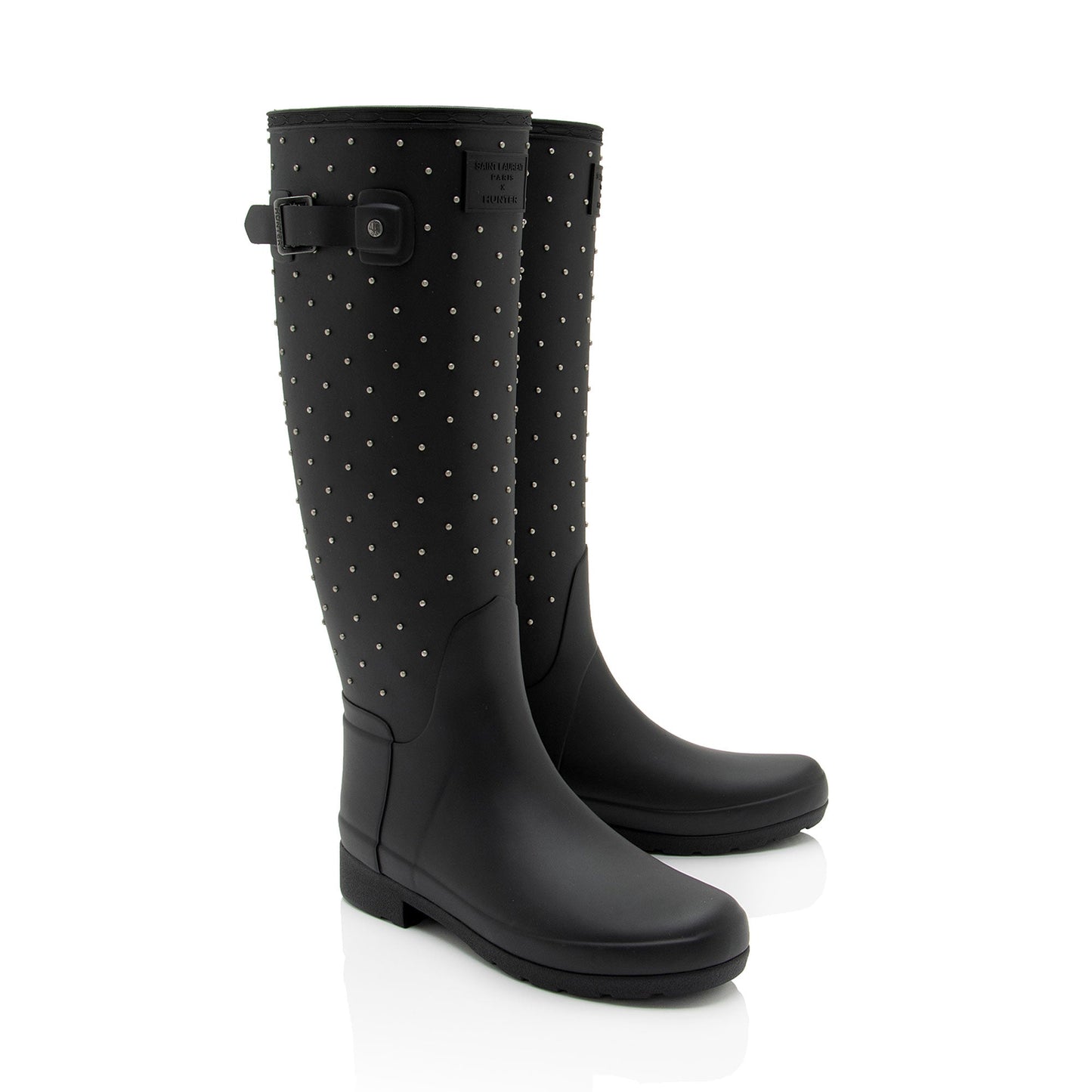 Saint Laurent x Hunter Rubber Studded Rain Boots - Size 6 / 36 HBILuP
