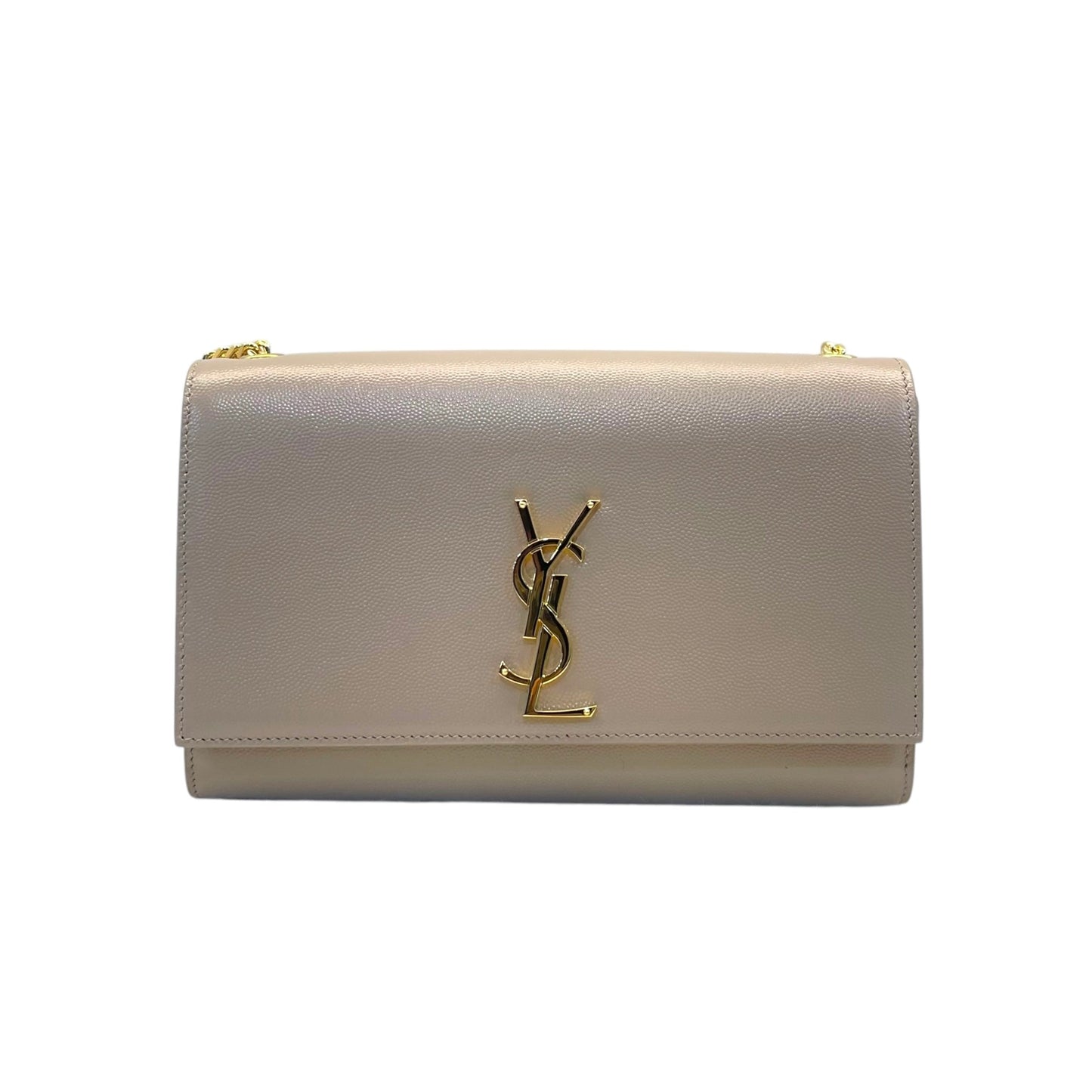 Saint Laurent Beige Leather Kate Shoulder Bag
