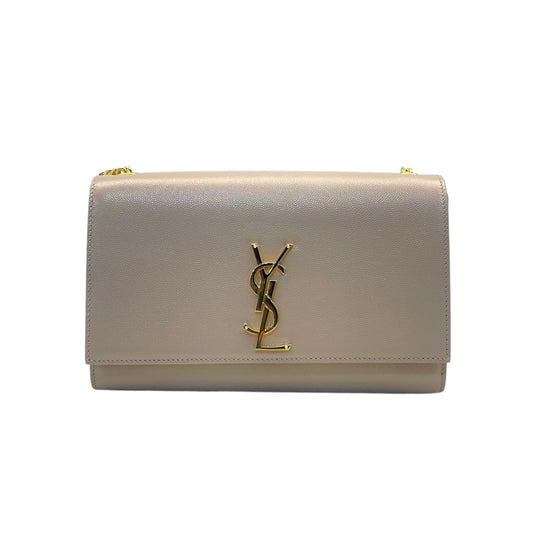 Saint Laurent Beige Leather Kate Shoulder Bag