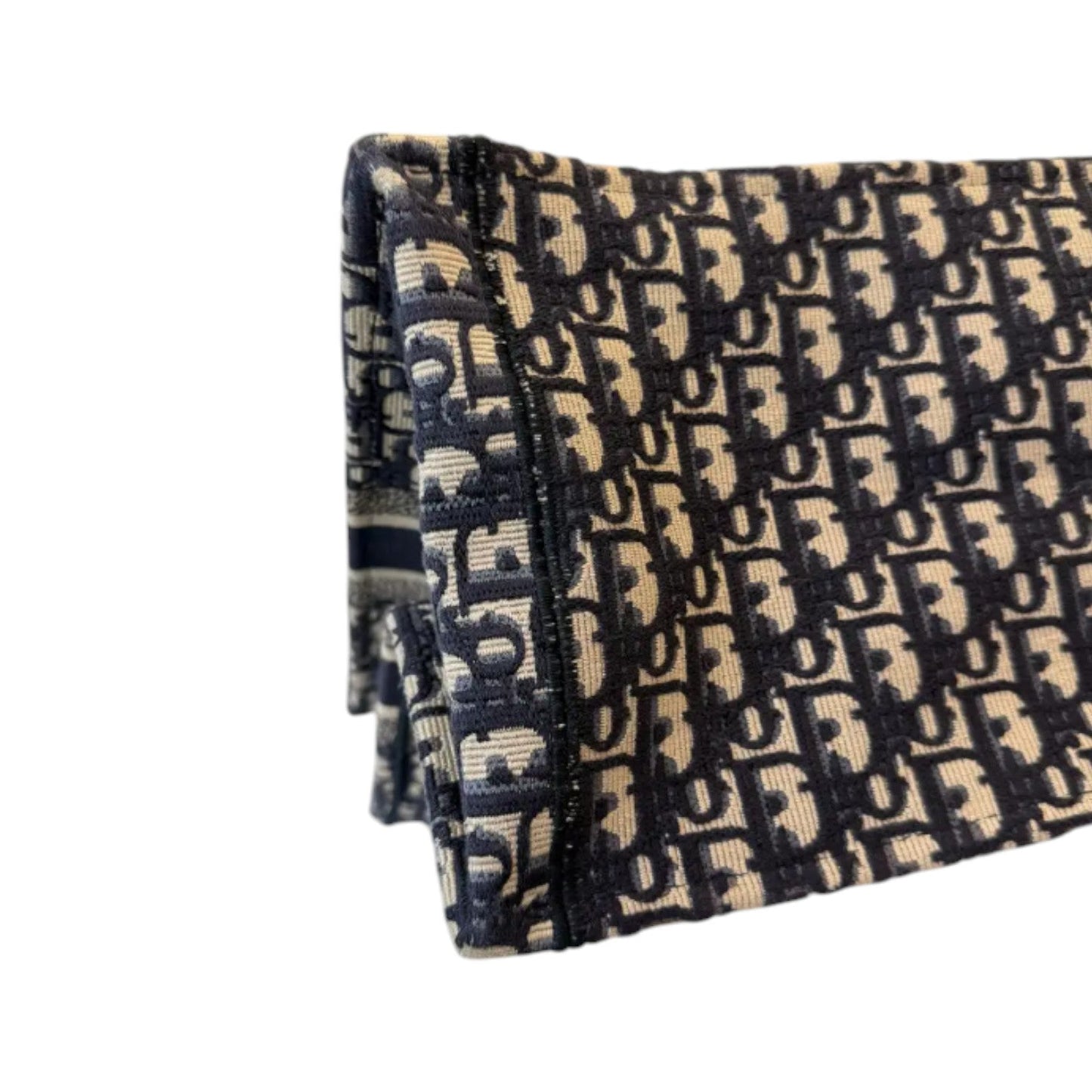 Book Tote Large Oblique Canvas Navy Multicolor