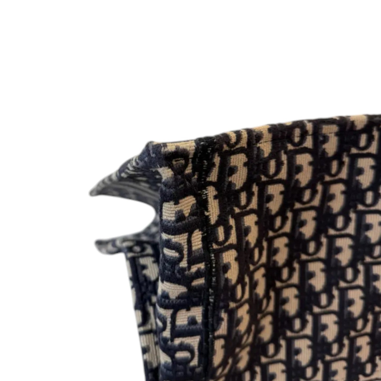 Book Tote Large Oblique Canvas Navy Multicolor