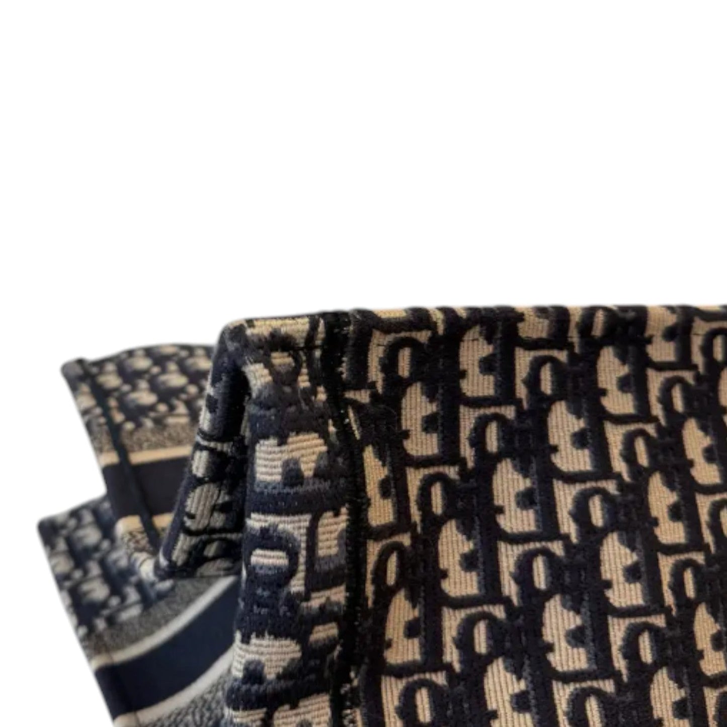 Book Tote Large Oblique Canvas Navy Multicolor