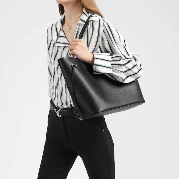 LV Neverfull MM Epi Leather Black