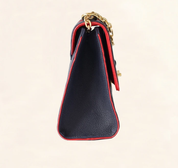 Louis Vuitton Saint Sulpice PM Monogram Empreinte Leather Marine Rouge