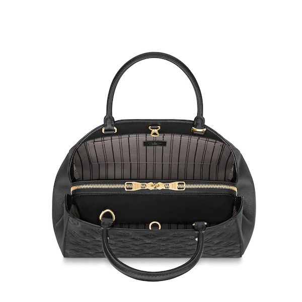 Louis Vuitton Montaigne MM Monogram Empreinte Leather Noir