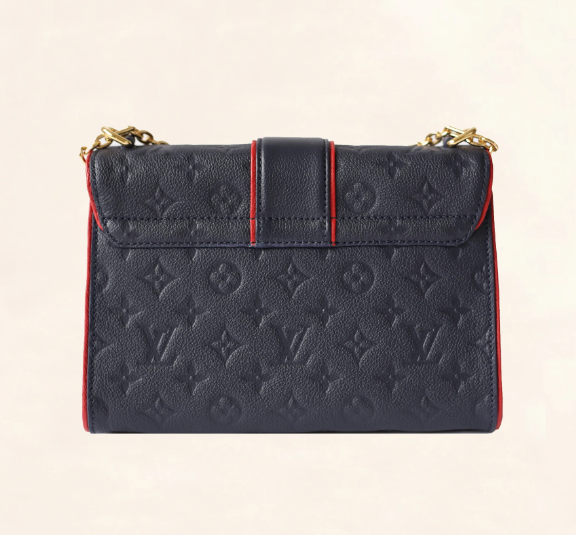 Louis Vuitton Saint Sulpice PM Monogram Empreinte Leather Marine Rouge