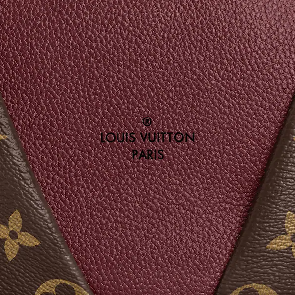 LV V Tote MM Monogram Bordeaux