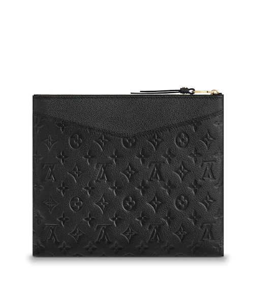 LV Daily Pouch Monogram Empreinte Black