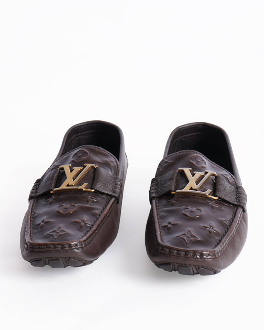 Louis vuitton  embossed loafers