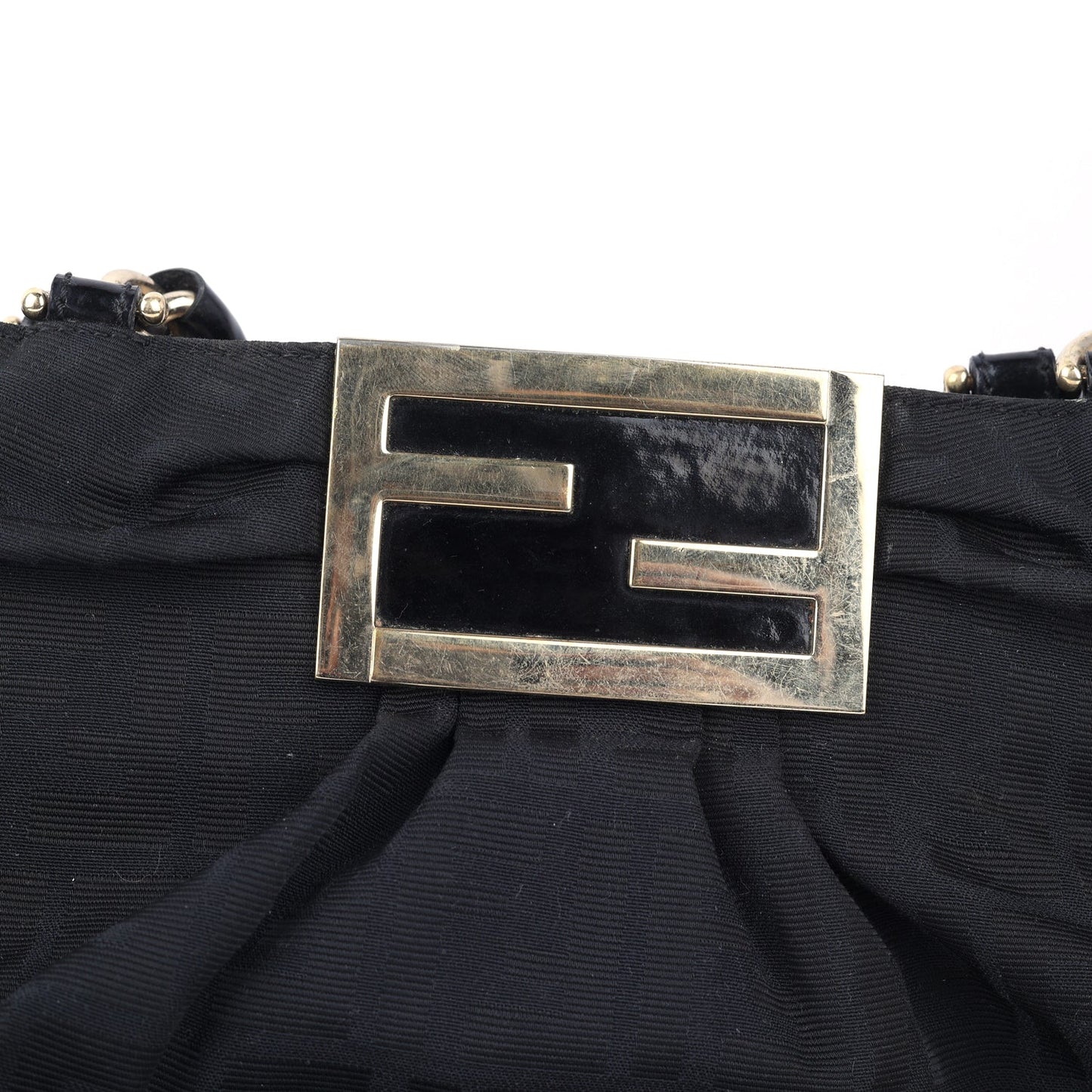 Canvas & Patent Leather Mia Shoulder Bag