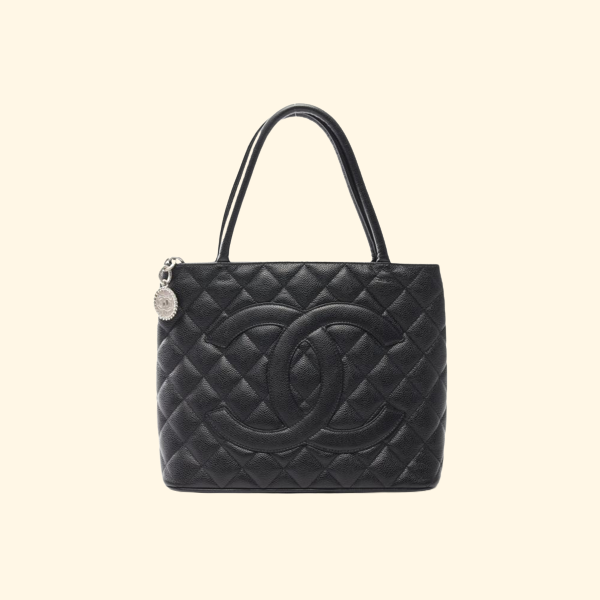 Chanel Reissue Caviar Skin Black Tote HandBag