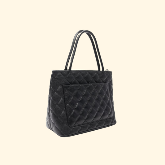 Chanel Reissue Caviar Skin Black Tote HandBag