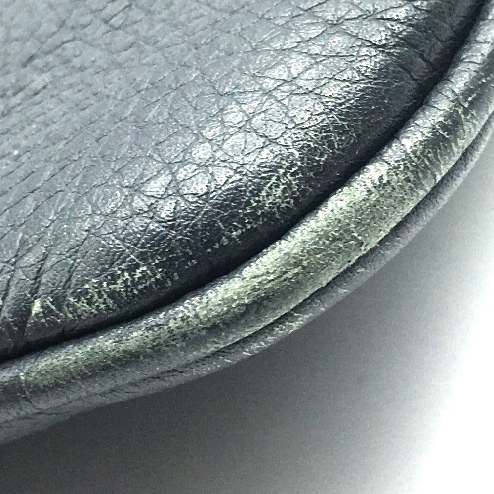GUCCI Shoulder Bag 233329 leather Dark gray type No Gusset All Leather Leather Business A4 document storage mens Secondhand