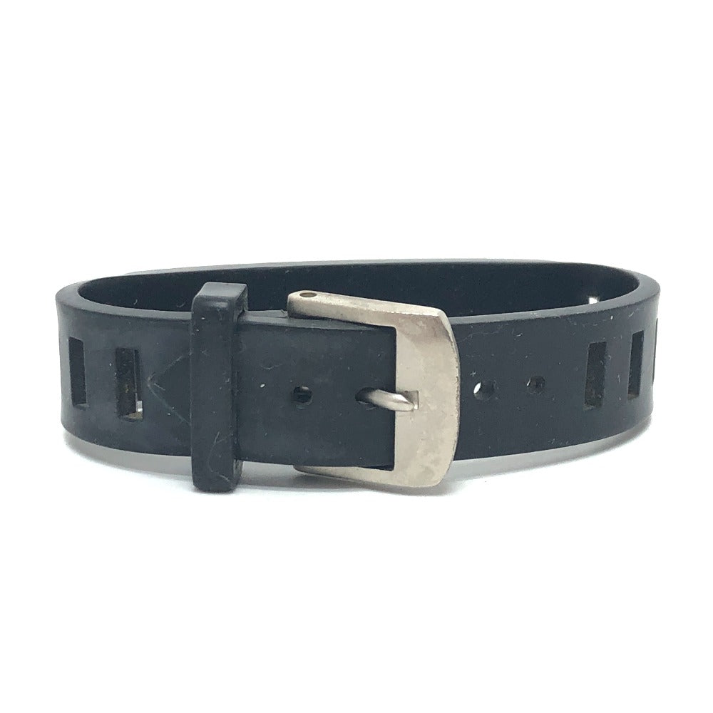 CHANEL bracelet A12633 rubber black 99P logo