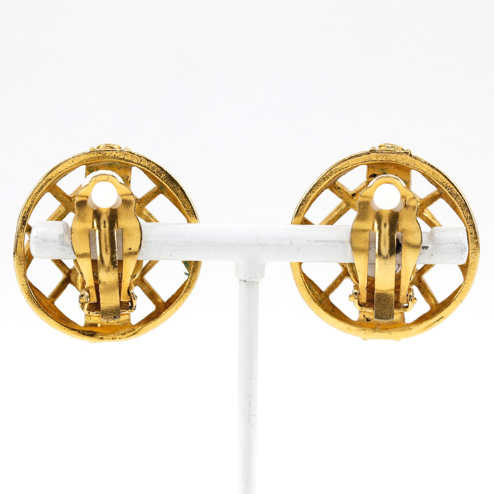 CHANEL Earring Plated Gold gold