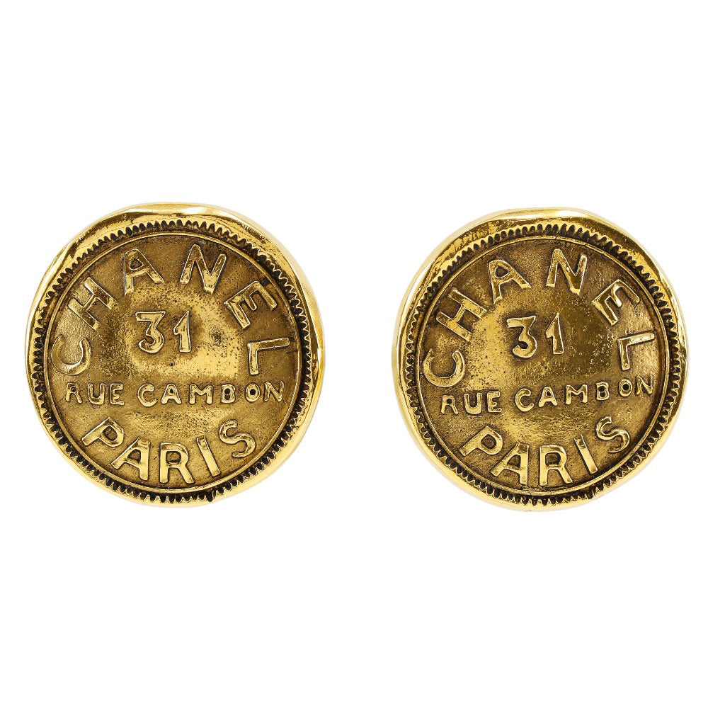 CHANEL Earring Plated Gold gold 31 RUE CAMBON