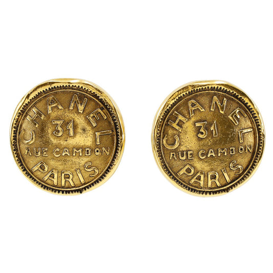 CHANEL Earring Plated Gold gold 31 RUE CAMBON
