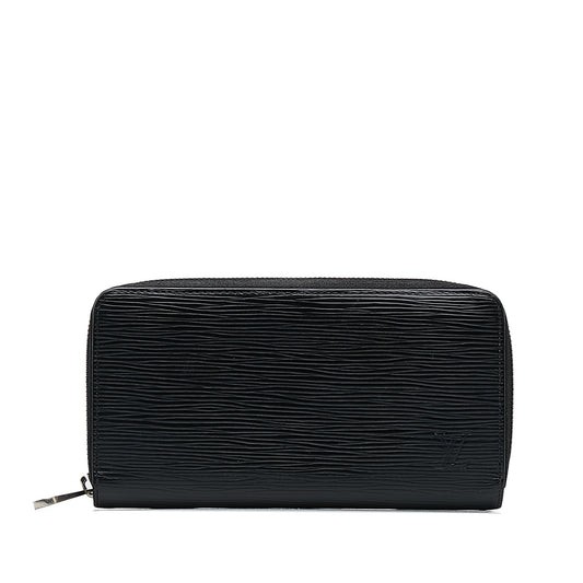 Black Louis Vuitton Epi Zippy Long Wallet