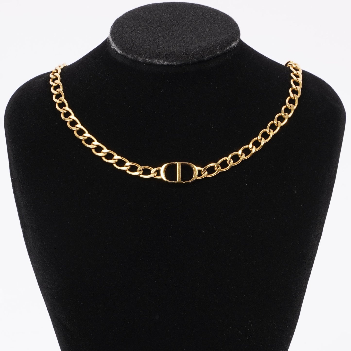 Christian Dior Petit CD Choker Gold Base Metal