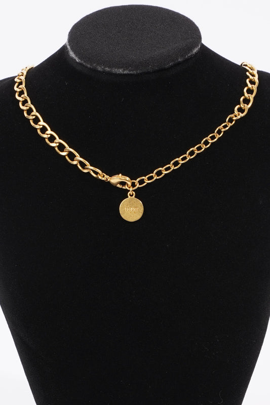 Christian Dior Petit CD Choker Gold Base Metal