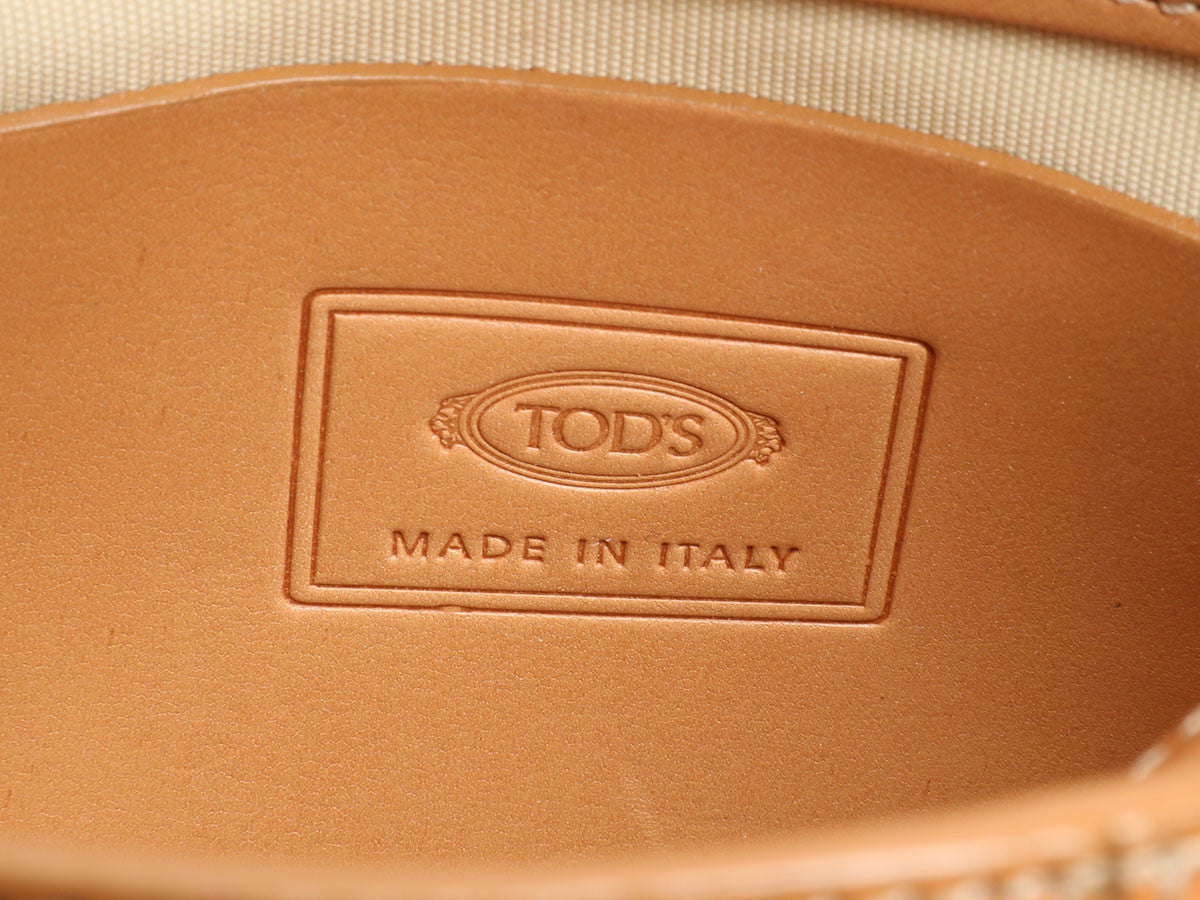Tod's Small Tan Sequined Shoulder Bag