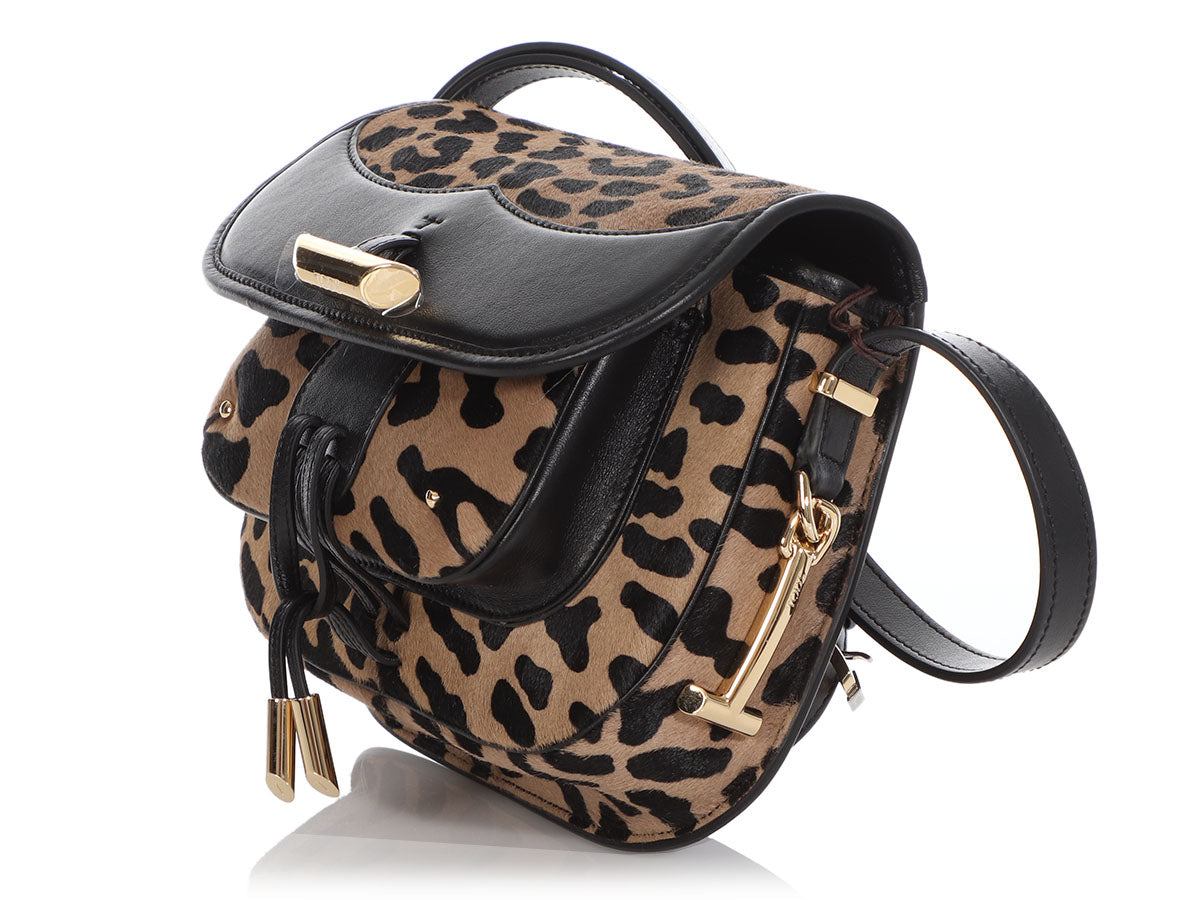 Tod’s Leopard Print Pony Hair Crossbody