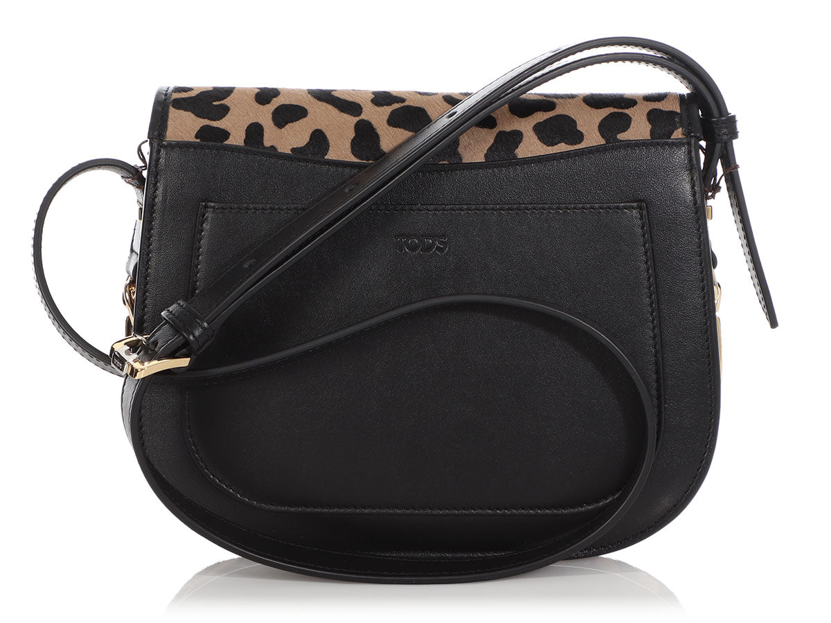 Tod’s Leopard Print Pony Hair Crossbody