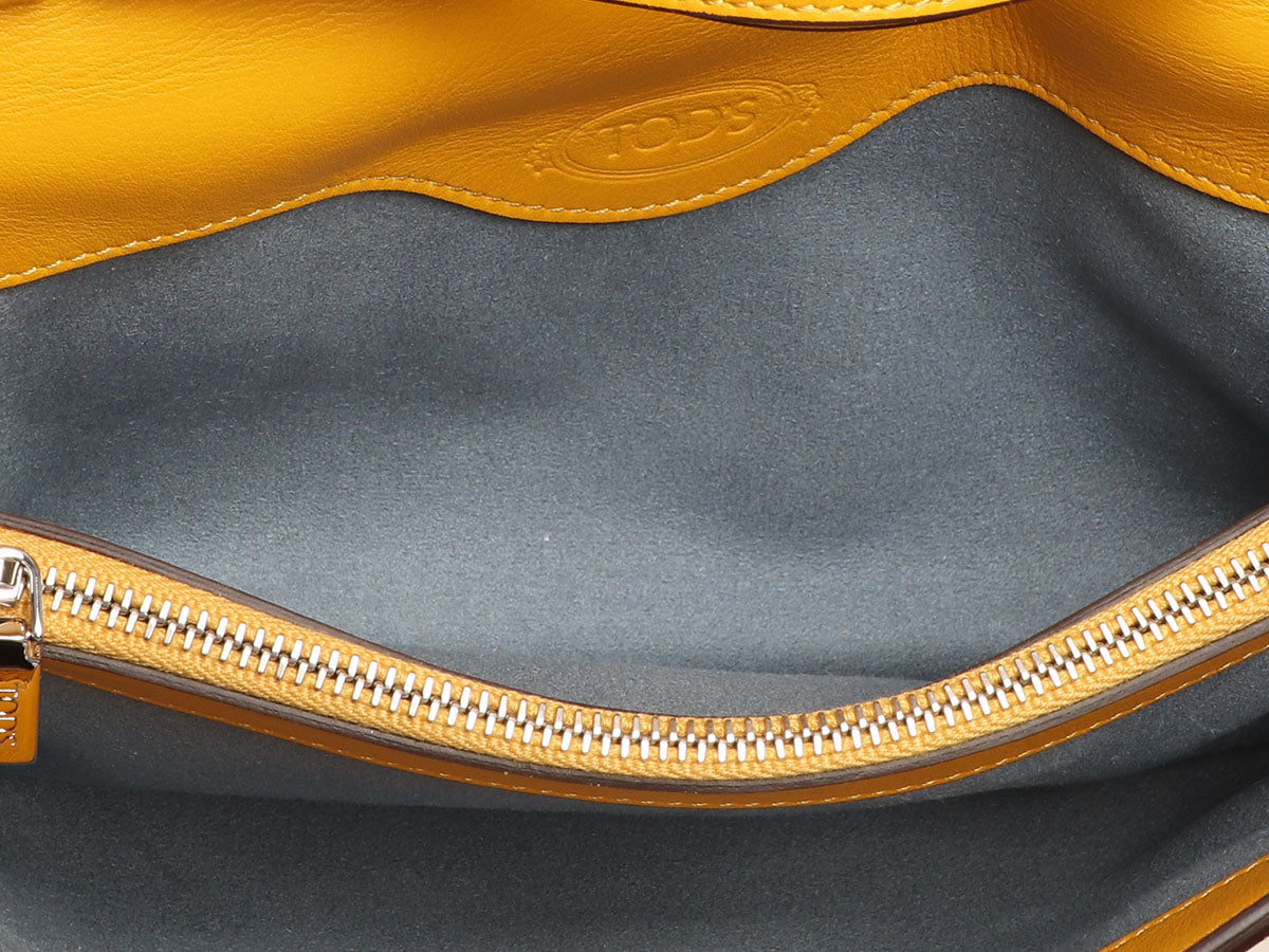 Tod's Micro Mustard Zip Bag