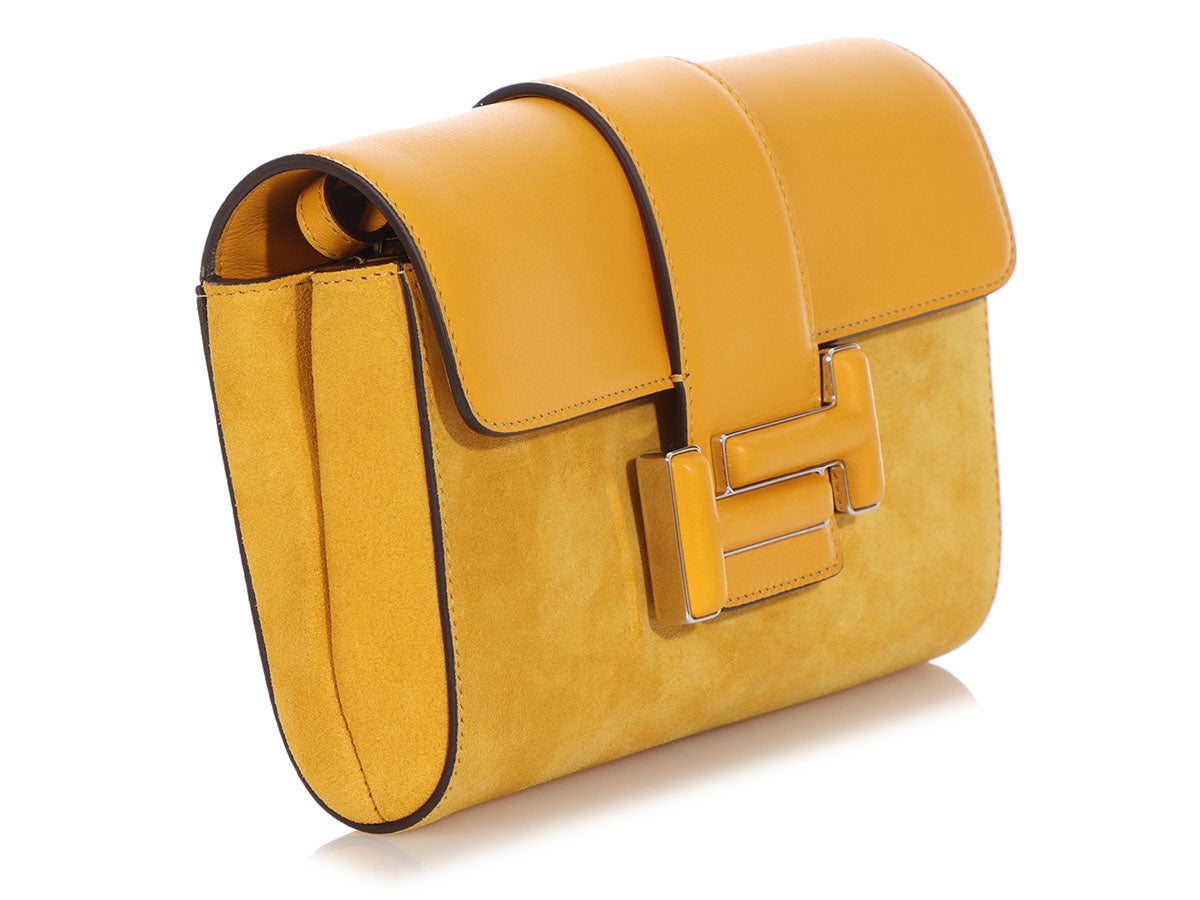 Tod's Micro Mustard Zip Bag