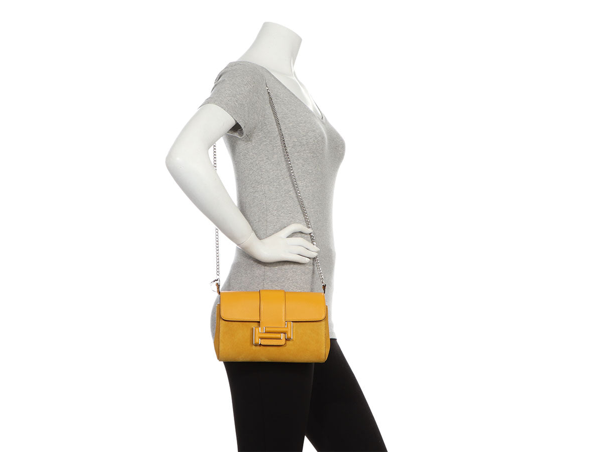 Tod's Micro Mustard Zip Bag