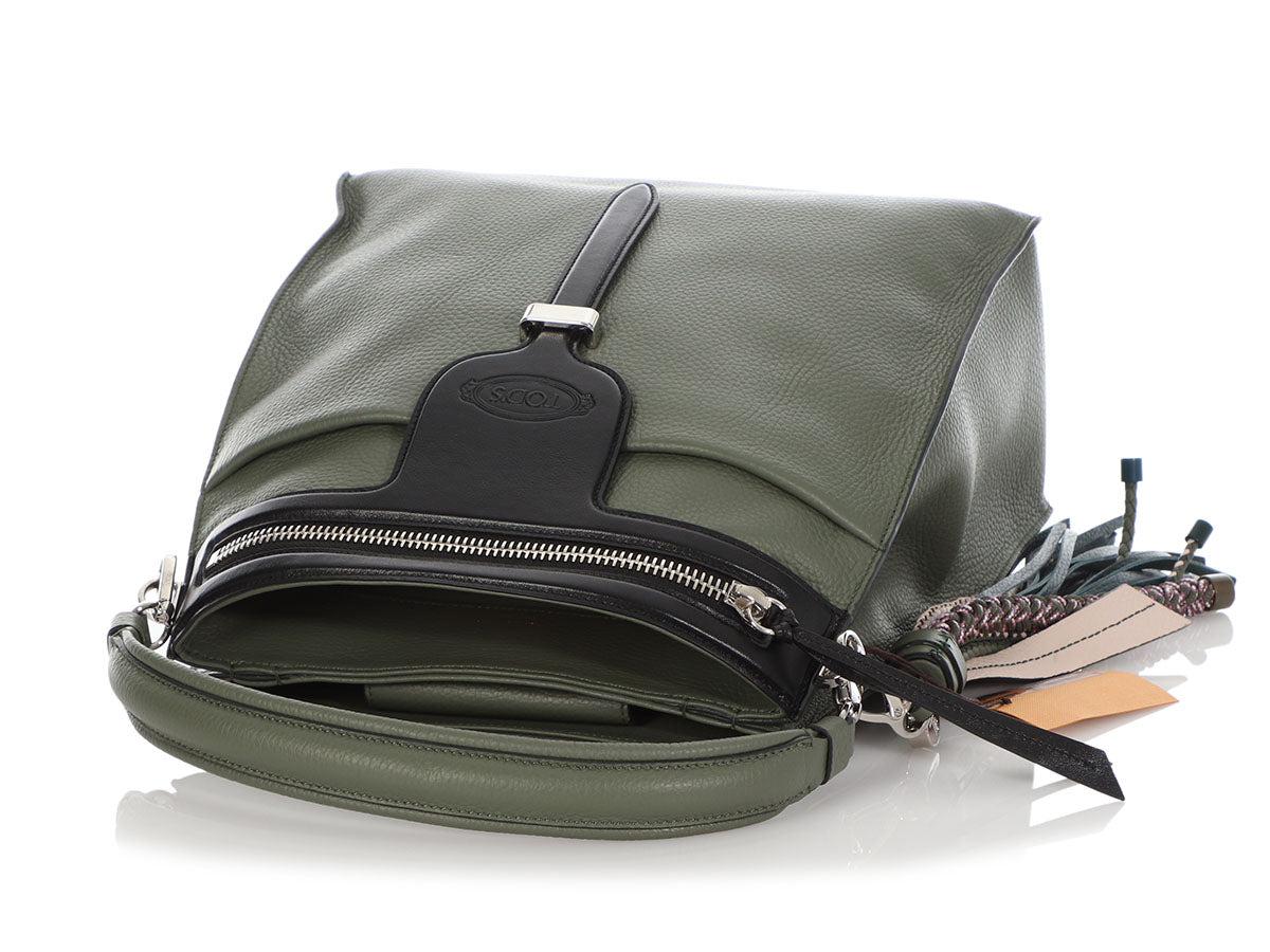 Tod's Sage Green Thea Bucket Bag