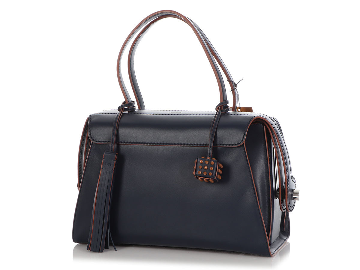 Tod’s Navy Duffle Bag