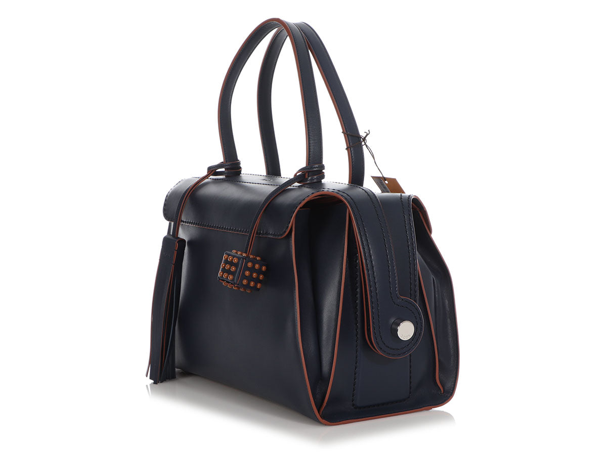 Tod’s Navy Duffle Bag