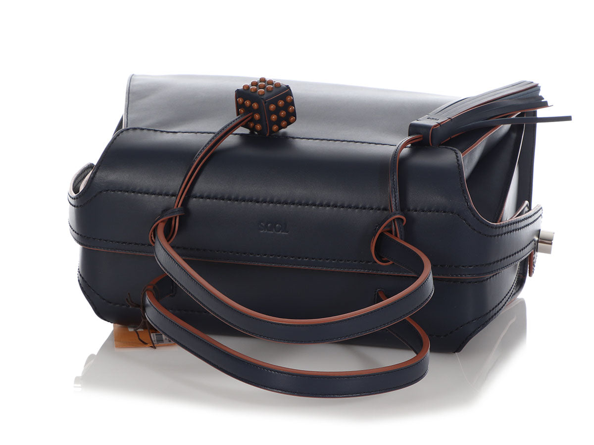 Tod’s Navy Duffle Bag