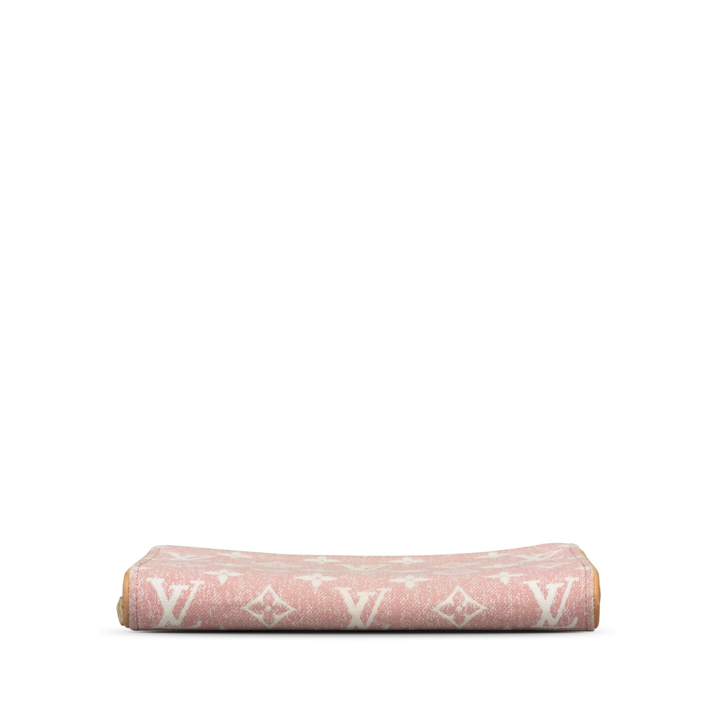 Pink Louis Vuitton Monogram Denim Jacquard Zippy Wallet