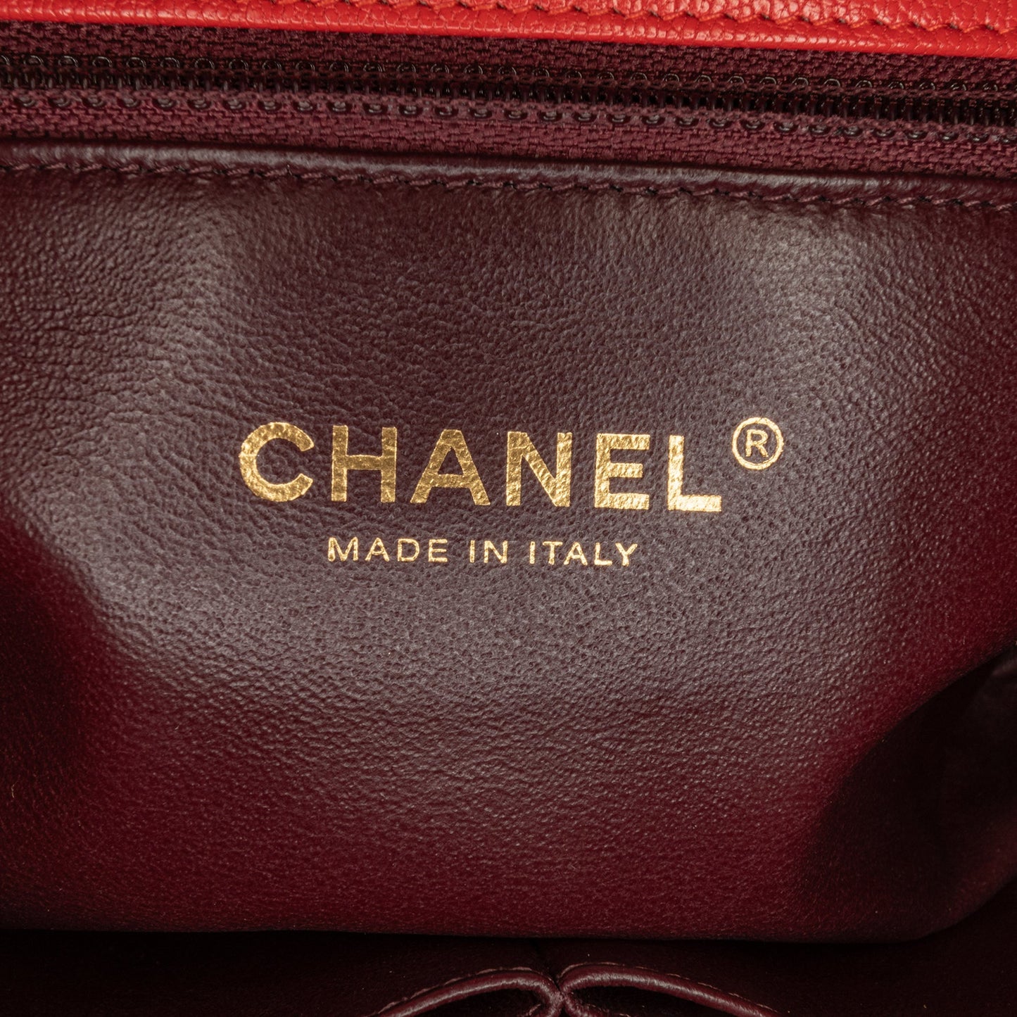 Red Chanel Small Diagonal Quilted Goatskin Flap Crossbody Bag