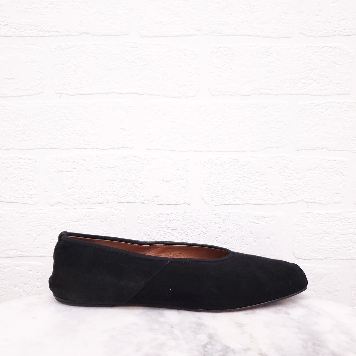 THE ROW BALLERINES EN SUEDE FLATS - SIZE 37.5