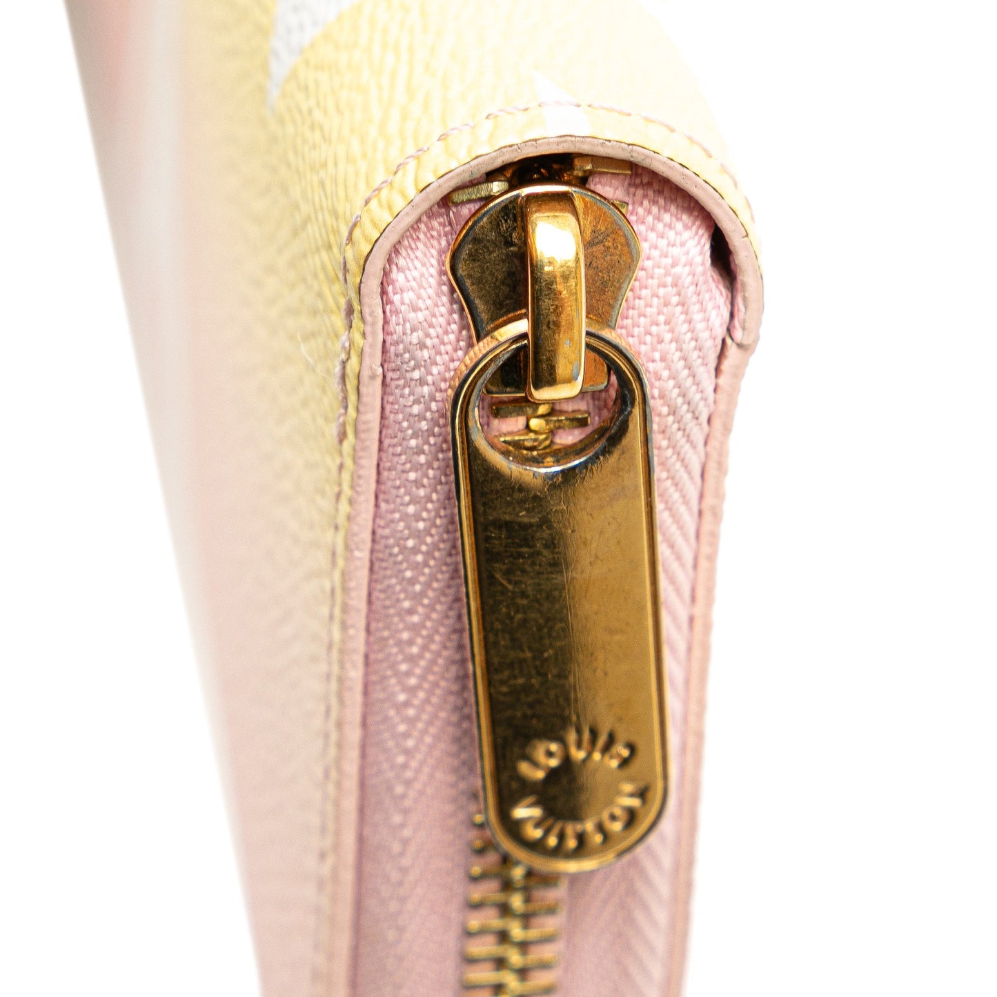 Pink Louis Vuitton Monogram Giant By The Pool Zippy Wallet