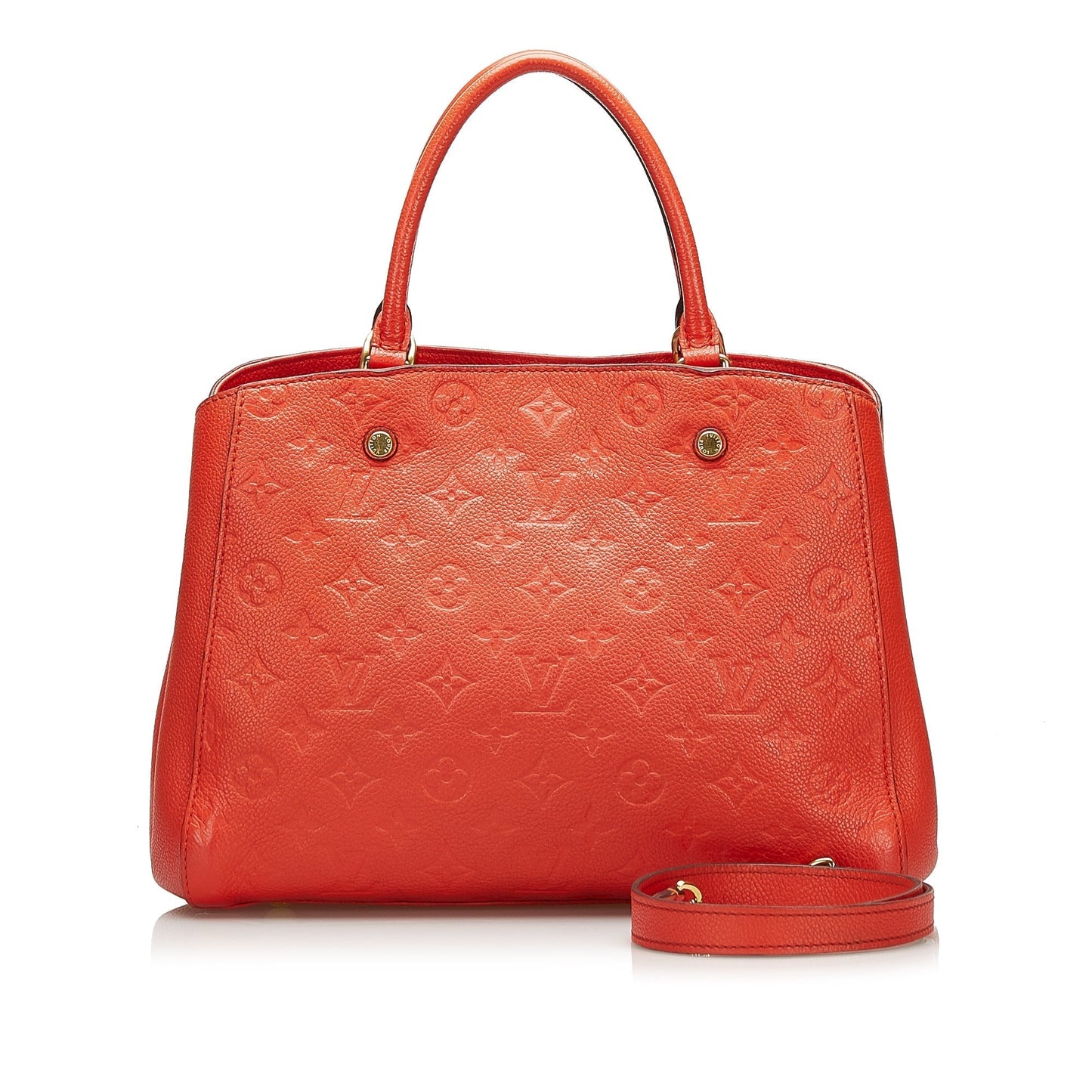 Louis Vuitton Montaigne MM Orange Monogram Empreinte