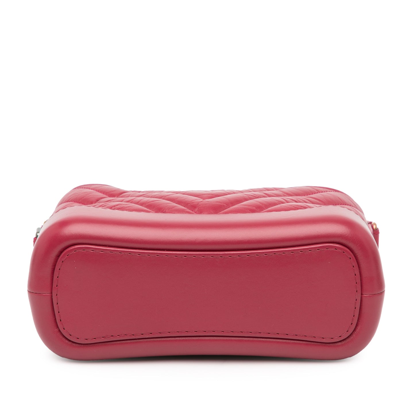 Pink Chanel Small Chevron Aged Calfskin Gabrielle Crossbody