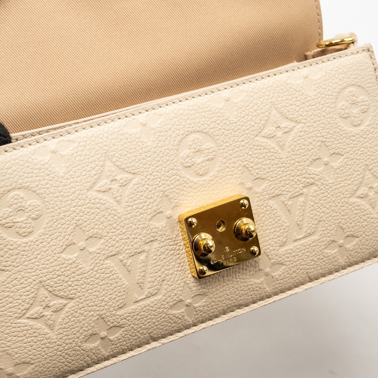 Louis Vuitton Wallet On Chain Métis Monogram Empreinte Cream GHW