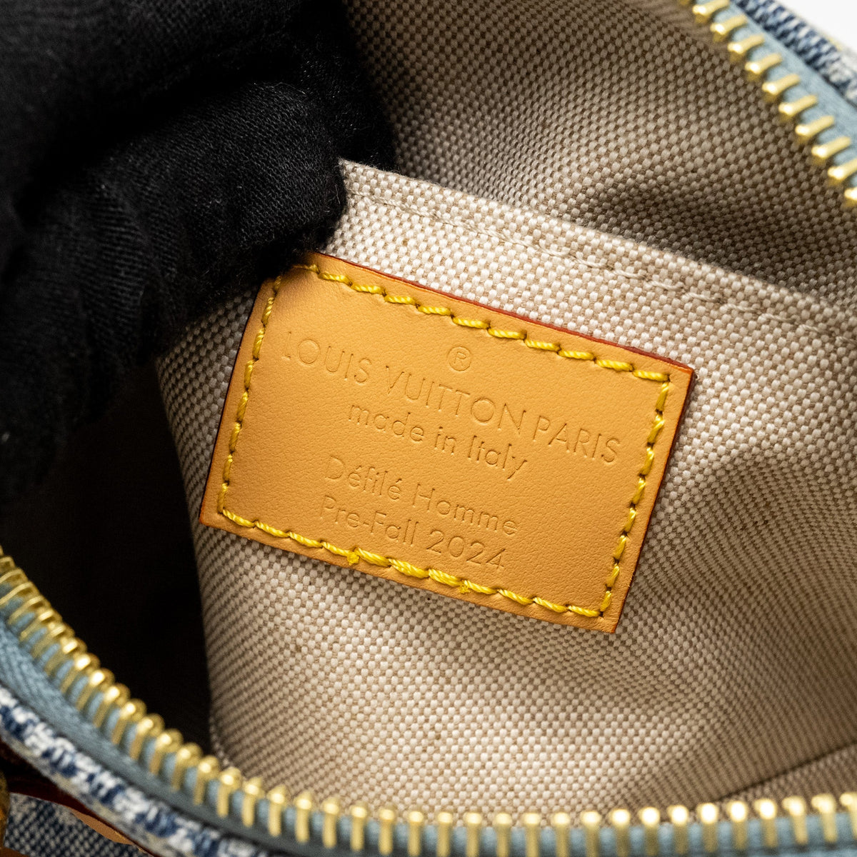 Louis Vuitton Speedy 18 Bandouliere D Denim Canvas GHW